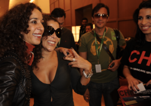 Musicians Alejandra Guzman and Rosario Flores